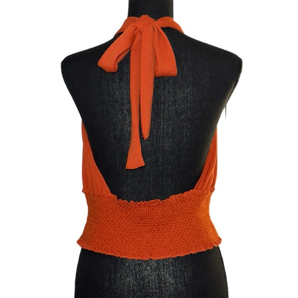 Free People - Chic Halter Top in Rust - Size Medium - Picture 4 of 11